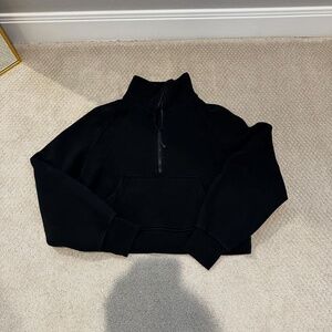 Scuba Oversized Funnel Neck Half Zip